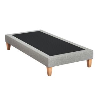 Sommier Déco Tapissier Gris Céleste - 70x200