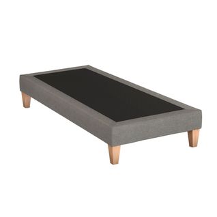 Sommier Déco Tapissier Gris Lumière - 90x200