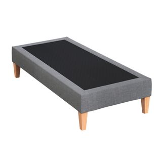 Sommier Déco Tapissier Gris Moyen 80x190