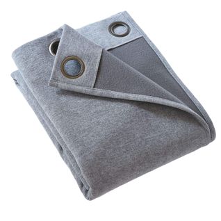 Rideau Occultant Thermique à Oeillets 140x180 Cm Gris