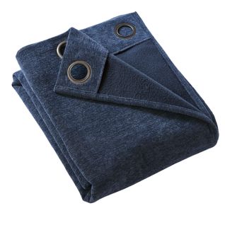 Rideau Occultant Thermique à Oeillets 140x180 Cm Bleu