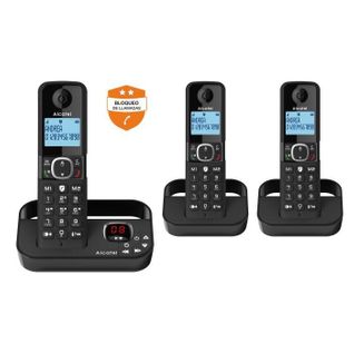 Téléphone Fixe Sans Fil - Alcatel - F860 Voice Trio Noir - Blocage D'appels Indésirables