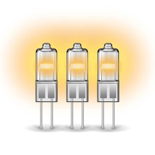 Lot De 3 Ampoules Halogènes Culot G4, 375 Lumens, 2900 Kelvins, Blanc Chaud, Dimmable