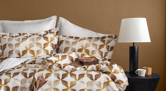 Parure De Lit  2 Personnes  240x220 Cm Satin De Coton Imprimé