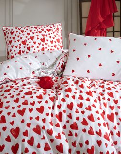Parure De Lit 1 Personne 140x200 Cm Coton Imprimé
