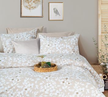 Parure De Lit  2 Personnes  200x200 Cm Coton Imprimé