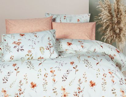 Parure De Lit  2 Personnes  240x220 Cm Coton Imprimé