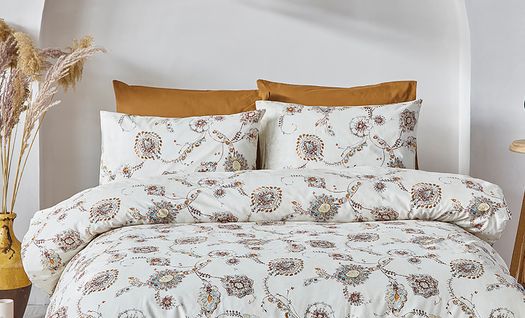 Parure De Lit  2 Personnes  200x200 Cm Coton Imprimé