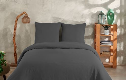 Parure De Lit 2 Personne 200x200 Cm Gaze De Coton
