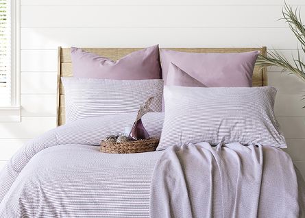 Parure De Lit  2 Personnes  200x200 Cm Coton Gaufré