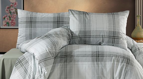 Parure De Lit 1 Personne 140x200 Cm Coton Imprimé