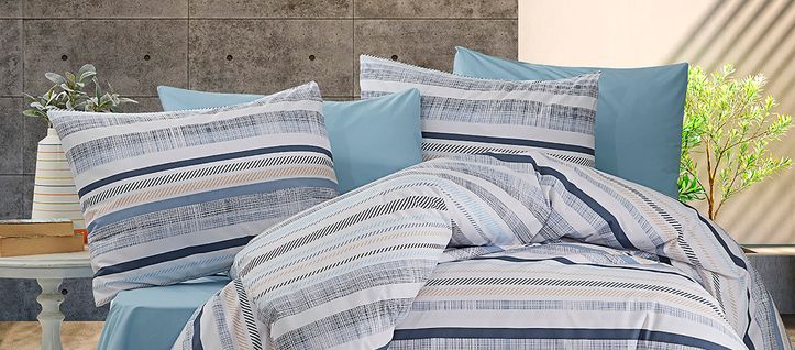 Parure De Lit  2 Personnes  200x200 Cm Coton Imprimé