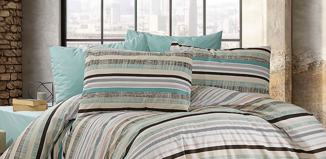 Parure De Lit 1 Personne 140x200 Cm Coton Imprimé