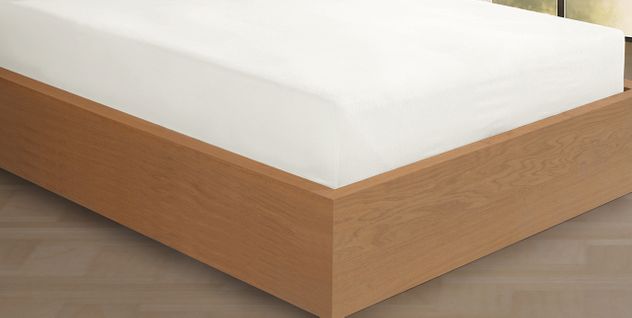 Drap Housse 140x190 Cm Flanelle De Coton Blanc