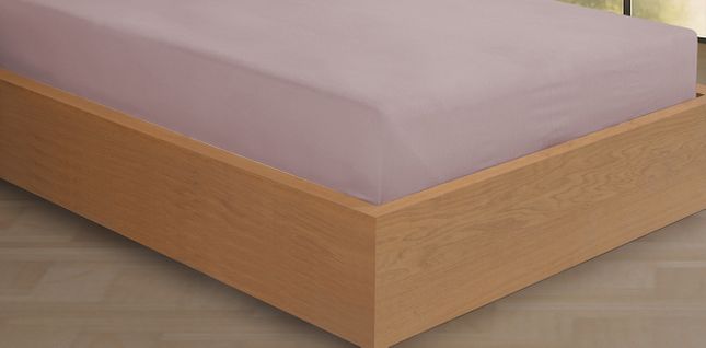 Drap Housse 140x190 Cm Flanelle De Coton Rose