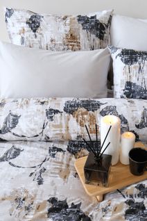 Parure De Lit 2 Personnes 200x200 Cm Coton Imprimé