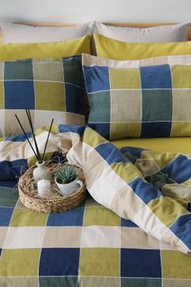 Parure De Lit 2 Personnes 240x220 Cm Flanelle De Coton Imprimé