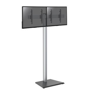 Support Sur Pied Pour 2 Écrans TV 43'' - 49'' - Hauteur 240cm - à Poser