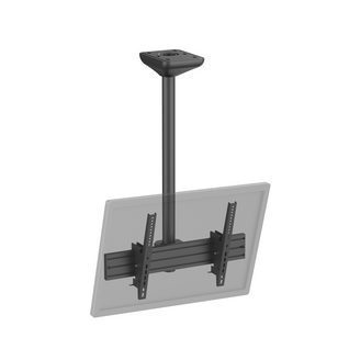 Support TV Plafond Inclinable 1 Écran 43''- 55'' Hauteur 100 Cm Noir