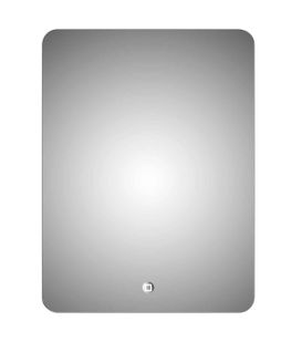 Miroir LED Silver Moon - 60x80 Cm - Gris Clair