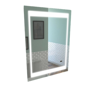 Miroir LED Silver Futura - 70x90 Cm - Gris Clair