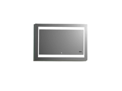 Miroir LED Silver Futura - 100x70 Cm - Gris Clair
