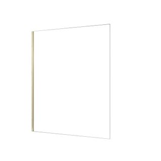 Paroi De Douche à L'italienne 160x200 Cm Verre Trempé 8 Mm - Or Doré Brossé - Freedom 2 Gold