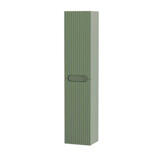 Colonne De Salle De Bain Vert Olive Suspendu - Hauteur 120 Cm - 2 Portes - Leon