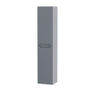 Colonne De Rangement Gris Suspendu - Hauteur 120 Cm - 2 Portes - Leon