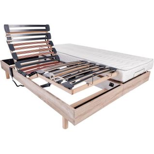 Ensemble Relaxation Matelas + Sommiers Électriques 2x80x200cm - Mousse - Ferme - Equinoxe Fabricati