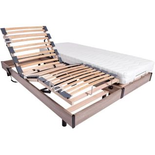 Ensemble Relaxation Matelas + Sommiers Électriques 2x80x200 - Mousse - Ferme - Talca