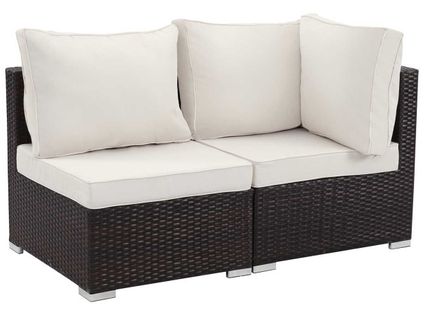 Salon Jardin Méridienne 2 Pièces "ibiza" - Buffalo - Marron