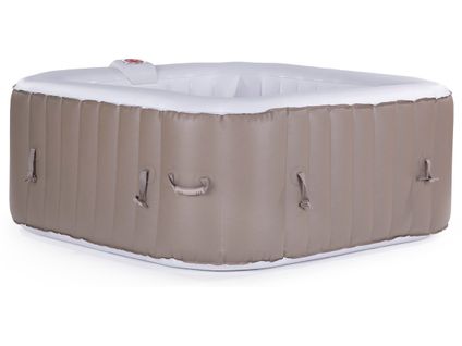 Spa Gonflable Monac En Pvc - 6 Places - Taupe/creme