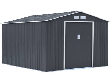 Abri De Jardin Métal "vegas" - 12.98 M² - Gris