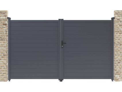 Portail Aluminium "marc" - 299.5 X 180.9 Cm - Gris