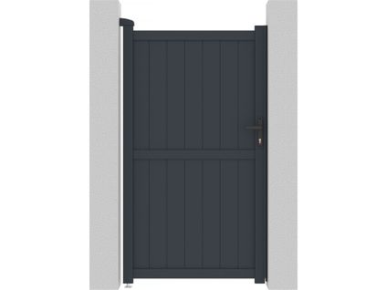 Portillon Aluminium "maurice" - 101.2 X 180.9 Cm - Gris