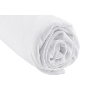 Drap Housse Bambou Lit Deux Places 140x190 / 140x200 Cm - Blanc
