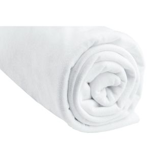 Lot De 3 Draps Housse Jersey 100% Coton - 50x100 Cm - Blanc