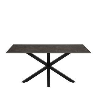 Table à Manger 6 Personnes En Céramique Et Métal