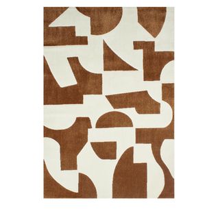 Tapis Contemporain à Motif Géométrique