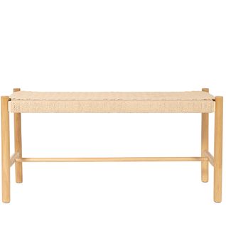Banc En Corde Tressée Et Bois L90cm