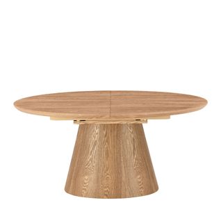 Table à Manger Extensible 6 à 8 Personnes Ovale En Bois