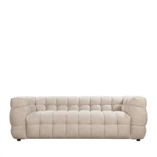 Canapé Droit 3 Places En Tissu