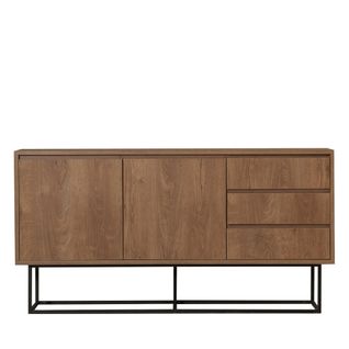 Buffet 2 Portes En Bois Et Métal L140cm