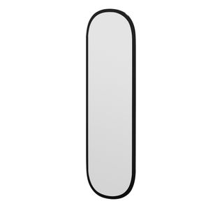 Miroir Ovale En Bois 37x117cm