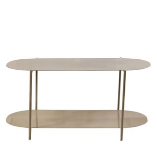 Table Basse Ovale En Métal 100x51cm