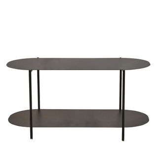 Table Basse Ovale En Métal 100x51cm