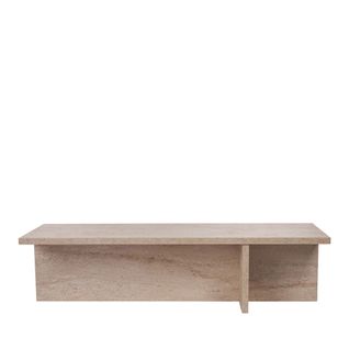 Table Basse Effet Travertin 120x45cm