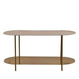 Table Basse Ovale En Métal 100x51cm