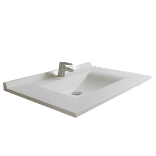 Plan Simple Vasque En Résine De Synthèse Resiplan - 90 Cm